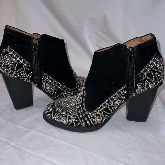 Jeffrey Campbell x Free People Beaded Bejeweled Boots Size 6 - Picture 5 of 7